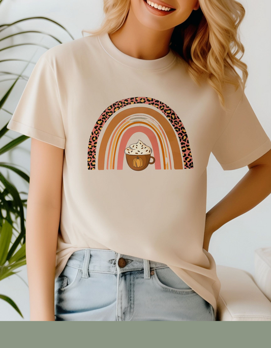 Rainbow Cappuccinos Women T-shirt - Sand