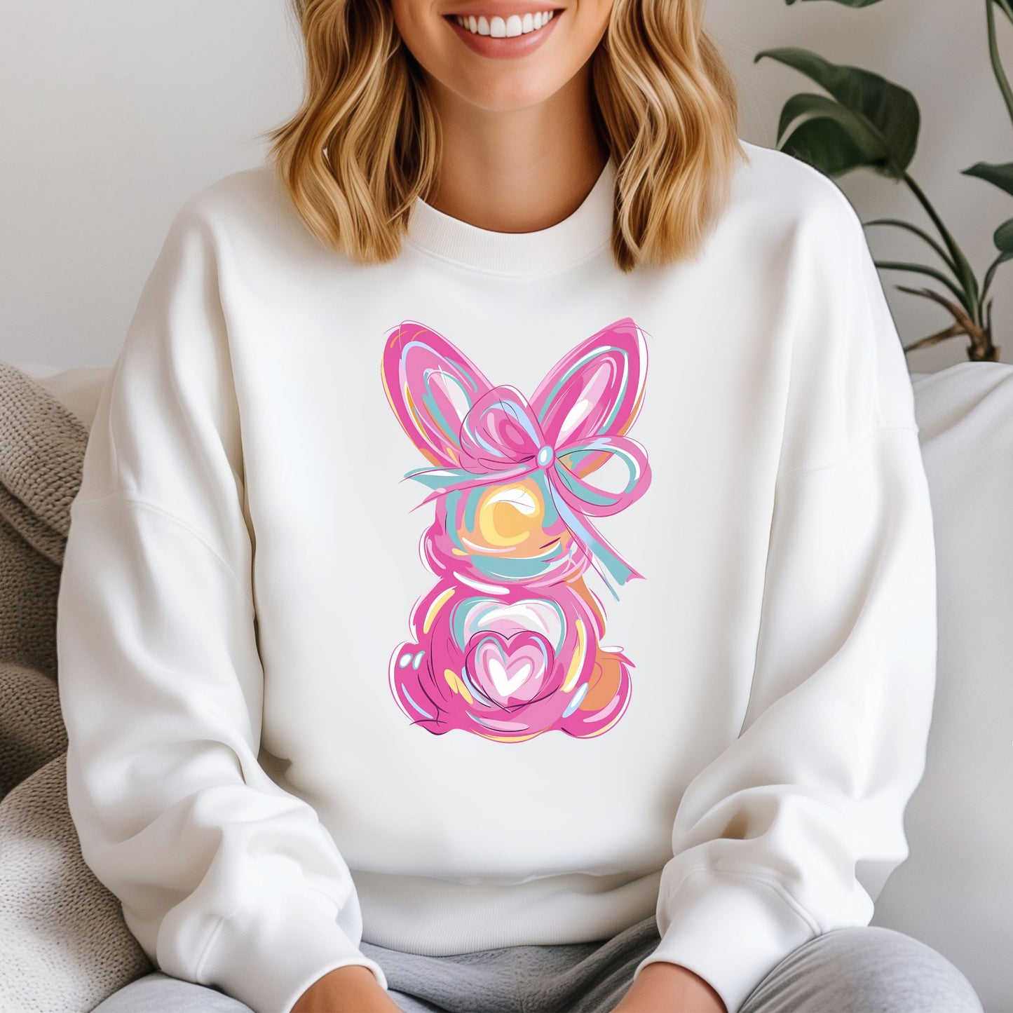 Brushstroke Easter Bunny