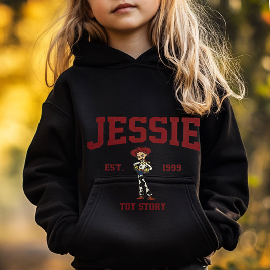 Jessie Toy Story Youth Pullover Hoodie - Black